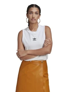 Dámské bavlněné tílko TANK bez ramínek bílé model 21349793 - adidas ORIGINALS