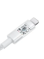 Baseus Gem USB C-IP kábel 20W 1m (biely)