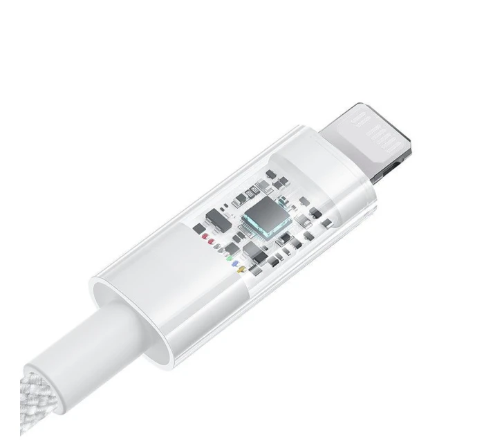 Baseus Gem USB C-IP kábel 20W 1m (biely)