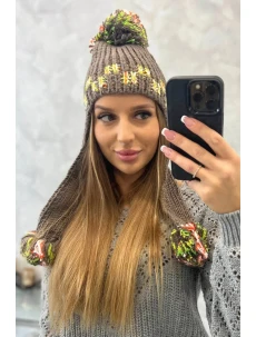 Dámske ušianky Nadia K321 cappuccino