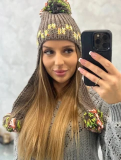 Dámske ušianky Nadia K321 cappuccino