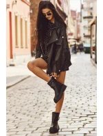 Ocieplane Botki Damskie Ze Złotą Klamrą Czarne Elanore Ocieplane Botki Damskie Ze Złotą Klamrą Czarne Elanore