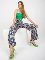 DHJ SP 13587 nohavice.66P čierna a modrá