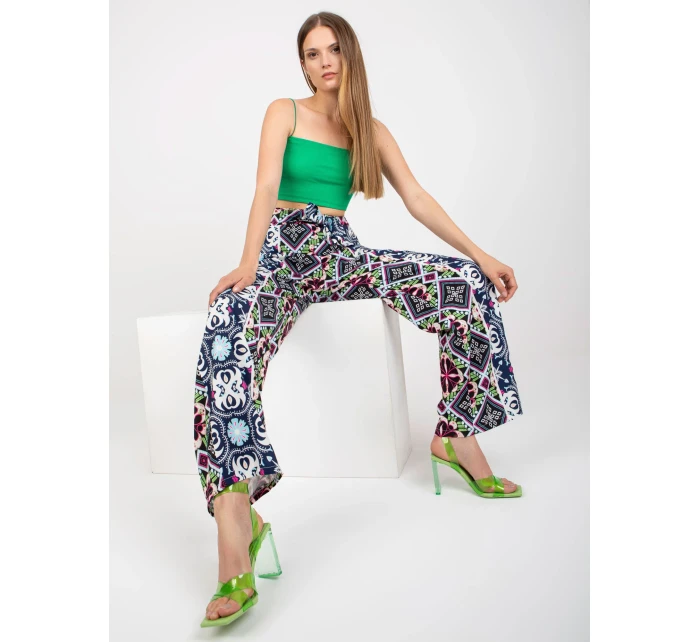 DHJ SP 13587 nohavice.66P čierna a modrá