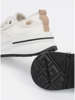 Zaujímavé dámske tenisky biela platforma