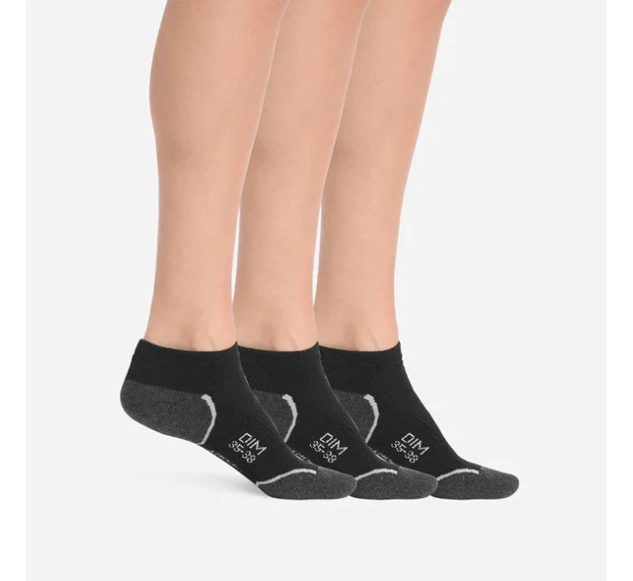 Dámske športové ponožky 3 páry DIM SPORT IN-SHOE 3x - DIM SPORT - čierna