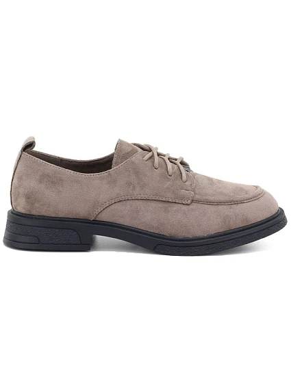 Dámské béžové semišové polobotky model 22343130 - VINCEZA Dámské béžové semišové polobotky model 22343130 - VINCEZA