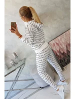 Sada s potlačou biela Sada s potlačou biela