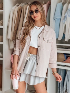 Dámska košeľová bunda OVERBOR pink FashionStreet TY4888