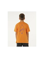 Chlapčenské tričko RIP CURL Eternal Shred Art Tee-Boy, oranžové, detské Chlapčenské tričko RIP CURL Eternal Shred Art Tee-Boy, oranžové, detské
