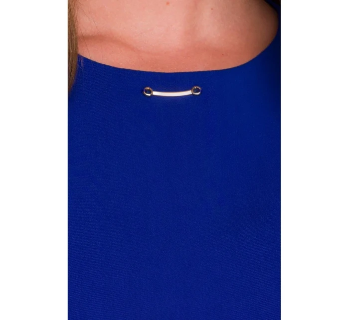 S408 Šaty bez rukávov - kráľovská modrá