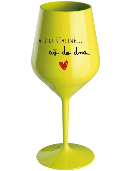 A DO DNA žlutá nerozbitná sklenice na víno 470 ml model 22028082 - Giftela A DO DNA žlutá nerozbitná sklenice na víno 470 ml model 22028082 - Giftela