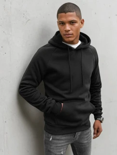 Pánska čierna mikina FashionStreet BX5480