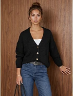 Kardigan damski na czarny model 22540568 - FashionStreet Kardigan damski na czarny model 22540568 - FashionStreet