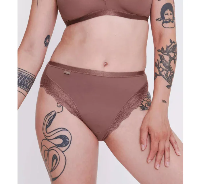 Dámske nohavičky Romance Tai - BROWN - hnedá 1141 - SLOGGI Dámske nohavičky Romance Tai - BROWN - hnedá 1141 - SLOGGI