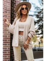 631-1 Štýlový mäkký pletený sveter - béžový 631-1 Štýlový mäkký pletený sveter - béžový