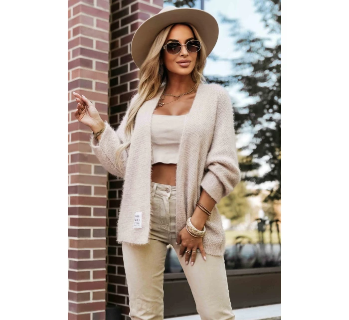 631-1 Štýlový mäkký pletený sveter - béžový 631-1 Štýlový mäkký pletený sveter - béžový