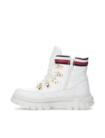 Tommy Hilfiger Čipkované topánky Ivory W T3A5-33062-1047101-101