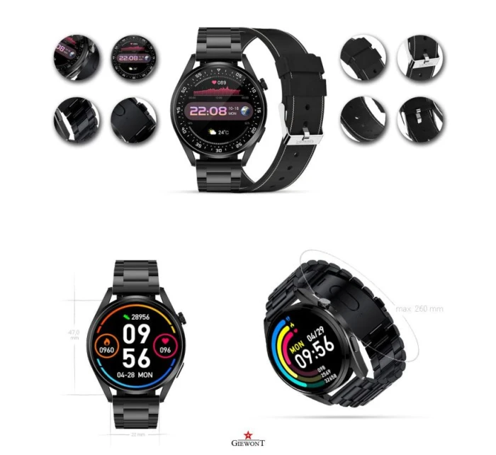 Chytré hodinky Vertex Leather model 21804817 - Giewont Chytré hodinky Vertex Leather model 21804817 - Giewont