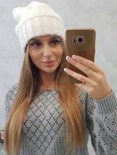 Dámska čiapka Danuta K331 biela