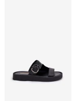 Kožené Dámské Sandały Na Platformě Černé model 21686355 - Zazoo