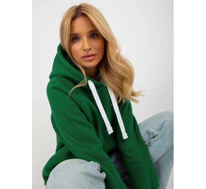 Dámska mikina EM BL 695.25x tmavo zelená - FPrice