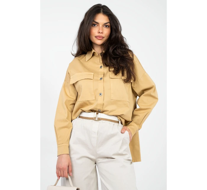 Košeľa s dlhým rukávom model 224200 Taliansko Moda