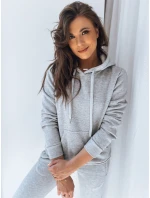 Dámská mikina BASIC s kapucí šedá Dstreet model 21967652 - FashionStreet
