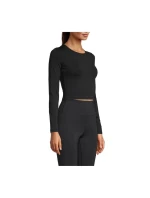 CASALL Crop Tričko s dlouhým rukávem Black