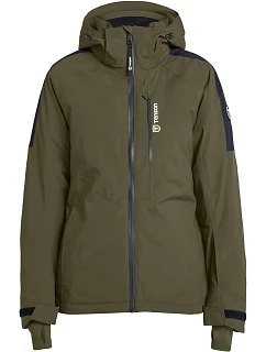 Tenson Core Ski Jacket Women Dámska lyžiarska bunda s kapucňou 84.7093 olivová