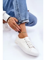 Dámské hladké nízké tenisky Big Star model 21608589 Bílé - Big Star Shoes