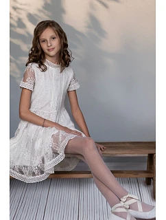 Dívčí punčochové kalhoty s Junior model 22045919 - Knittex