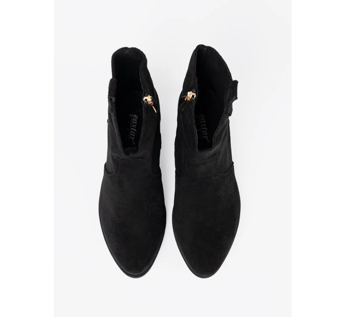Jedinečné dámské černé kotníčkové boty Obcas Jedinečné dámské černé kotníčkové boty Obcas