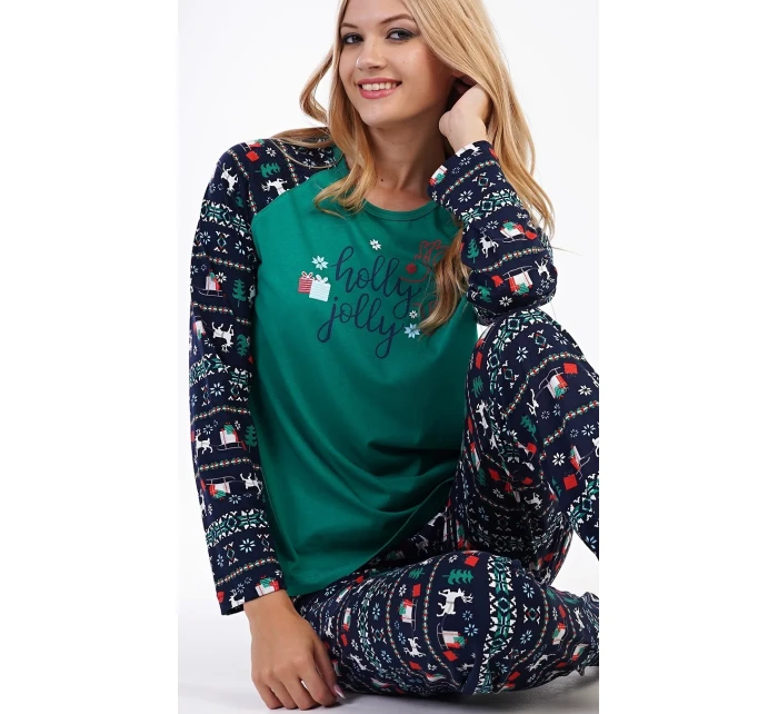 Dámské pyžamo dlouhé Holly model 19048690 - Vienetta Secret