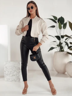 Dámské voskované kalhoty s vysokým pasem černé Dstreet model 21981132 - FashionStreet