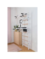 DREVENO-KOVOVÝ GYMNASTICKÝ REBRÍK S HRAZDOU A PRÍSLUŠENSTVOM BENCHK 232W