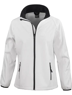 R Dámská 2vrstvá softshell bunda "Printable" 30. white/black model 22428085 - Result