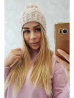 Fleecová čiapka Waleria K307 light beige Fleecová čiapka Waleria K307 light beige