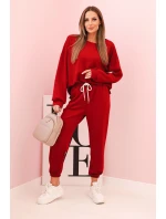 Súprava mikina + nohavice butter burgundy