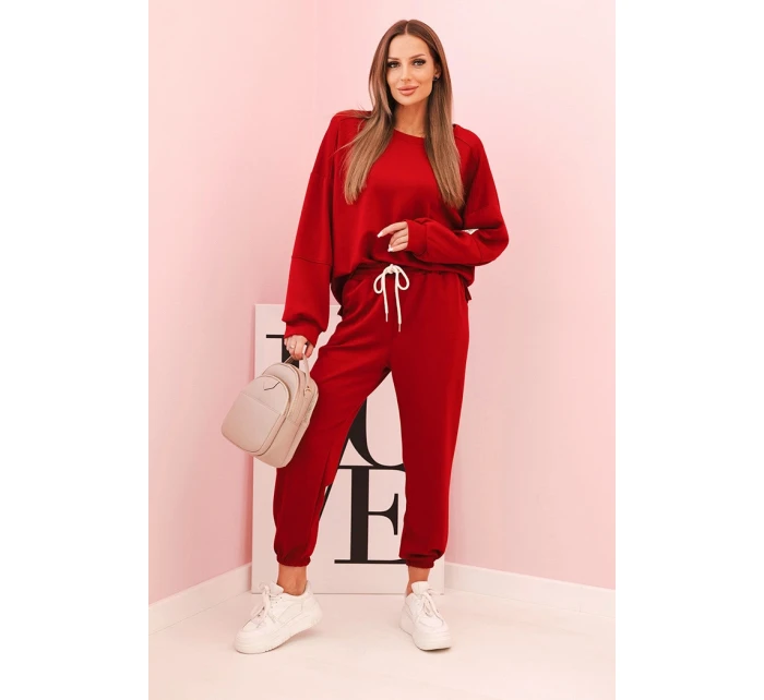 Súprava mikina + nohavice butter burgundy