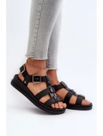 Hladké Dámské Sandály  Černé model 21661770 - Zaxy