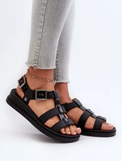 Hladké Dámské Sandály  Černé model 21661770 - Zaxy