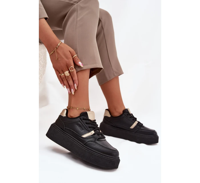 Dámské Sneakersy Na Platformě Big Star model 21706303 Černé - Big Star Shoes