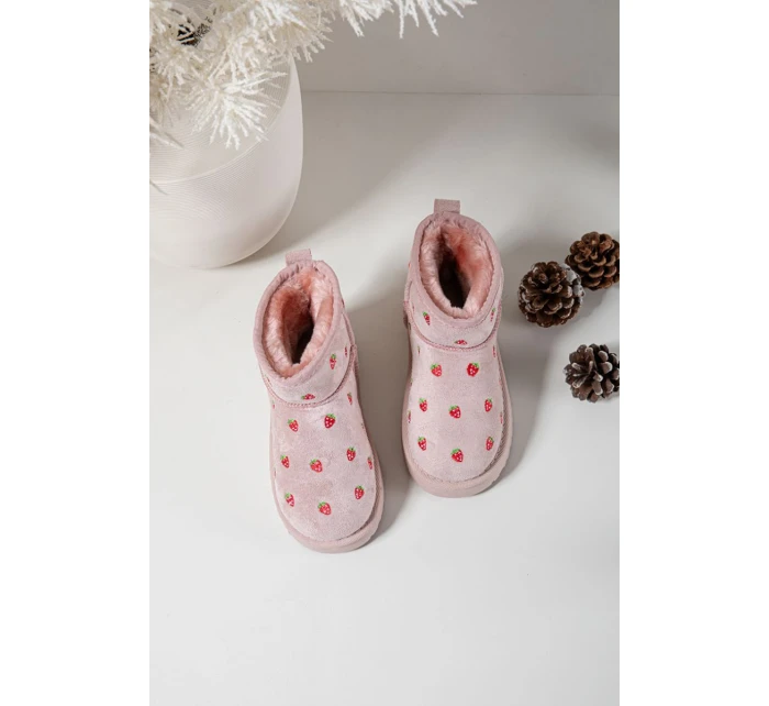 Dětské sněhule s růžové model 21762615 - Boto Dětské sněhule s růžové model 21762615 - Boto