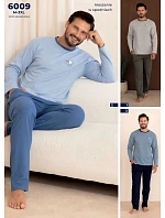 Pyžamo Regina 6009 s dlhými rukávmi, veľkosti M–3XL, Z26