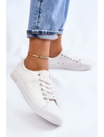 Dámské hladké nízké tenisky Big Star model 21608589 Bílé - Big Star Shoes