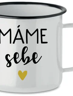 MÁME SOBE - biela plechovka 350 ml