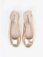 Módne dámske sandále zlaté Obcas Módne dámske sandále zlaté Obcas