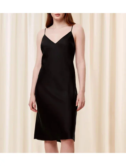 Dámska nočná košeľa Silky Sensuality NDW X - BLACK - black 0004 - TRIUMPH