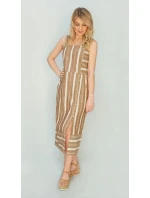 Hnedé bavlnené šaty (345ART)